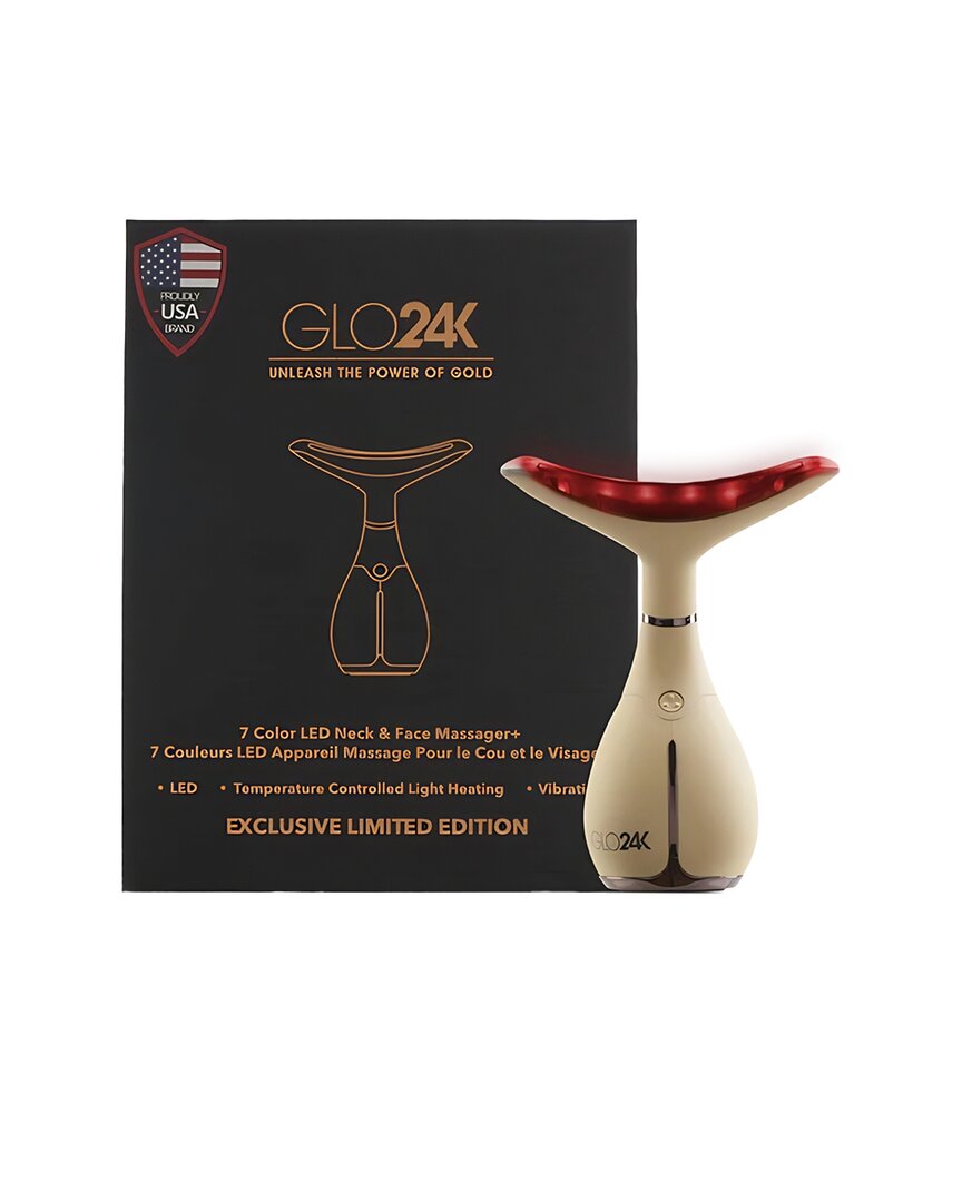 Glo24k 7-in-1 Led Neck And Face Device (gold Collection)