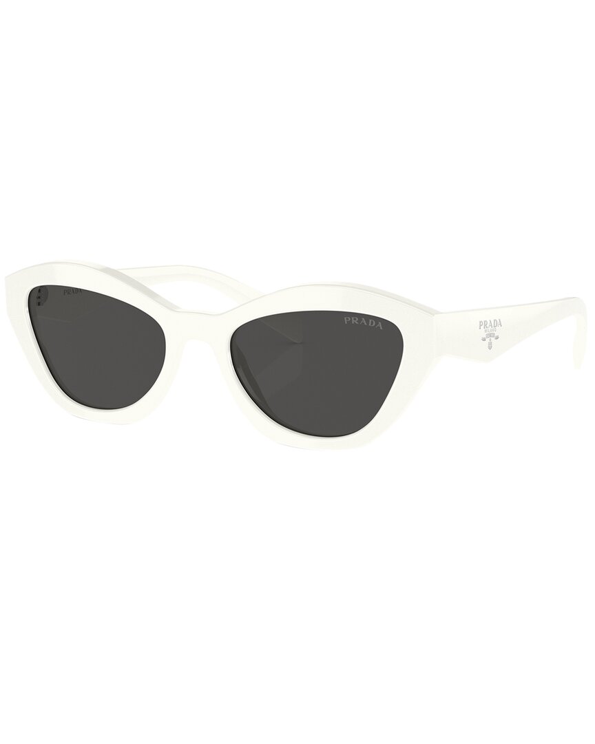 Prada Women's White/Grey Pra02s 52Mm Sunglasses