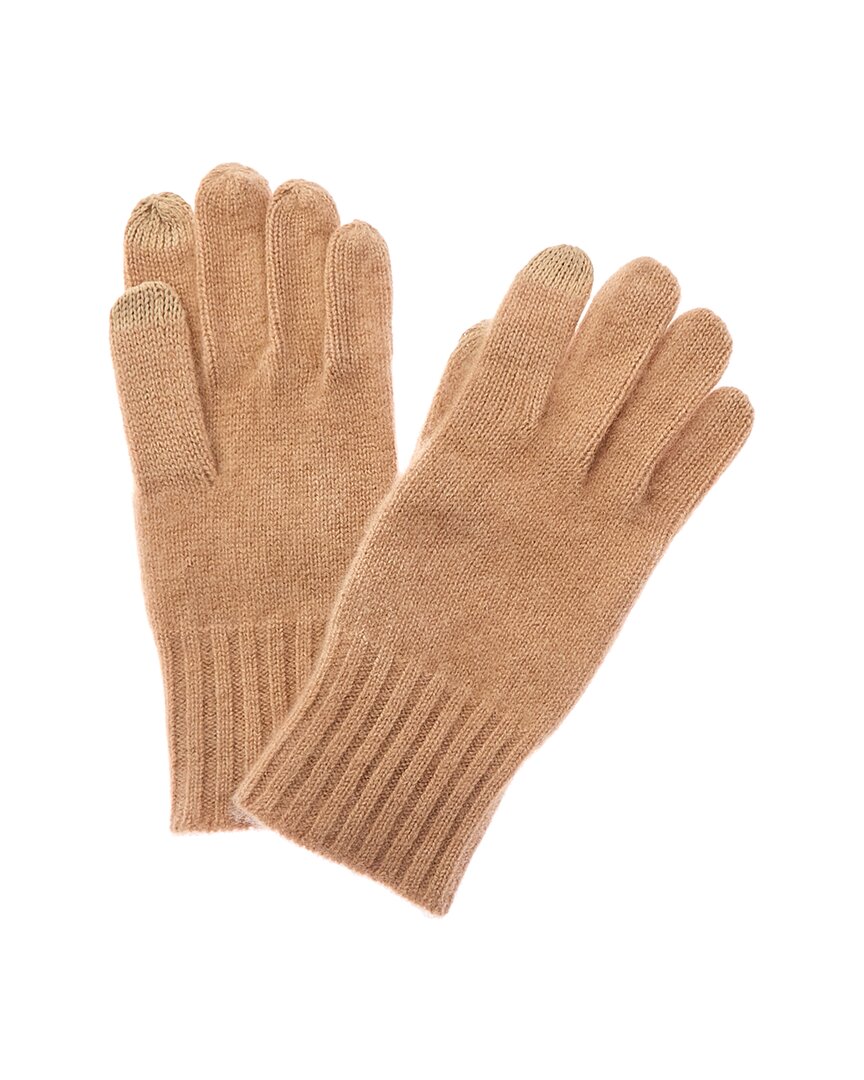 Amicale Cashmere Gloves In Brown