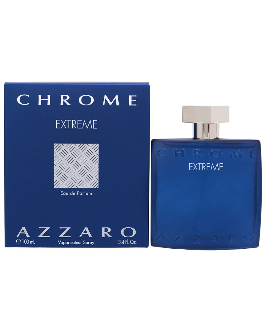 Azzaro Men's 3.4oz Chrome Extreme Edp Spray In White