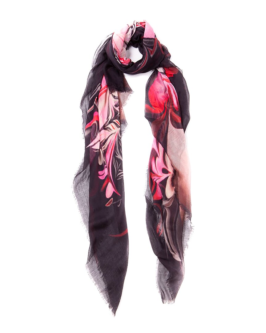 Blue Pacific Vintage Calla Lily Print Scarf