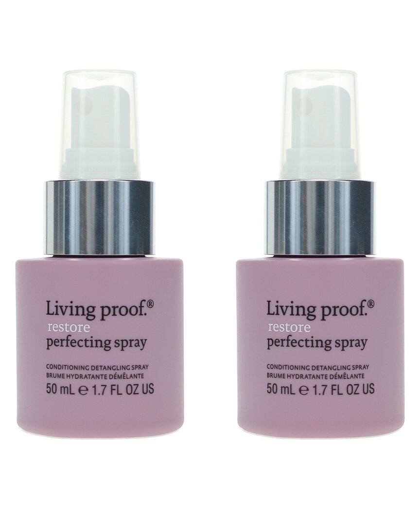 Living Proof 3.4oz Restore Perfecting Spray Travel Size 2 Pack