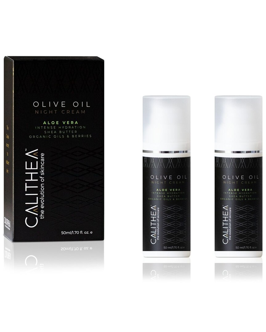 Calithea Skincare Olive Oil Night Cream With Aloe Vera & Shea Butter - 2 Pack