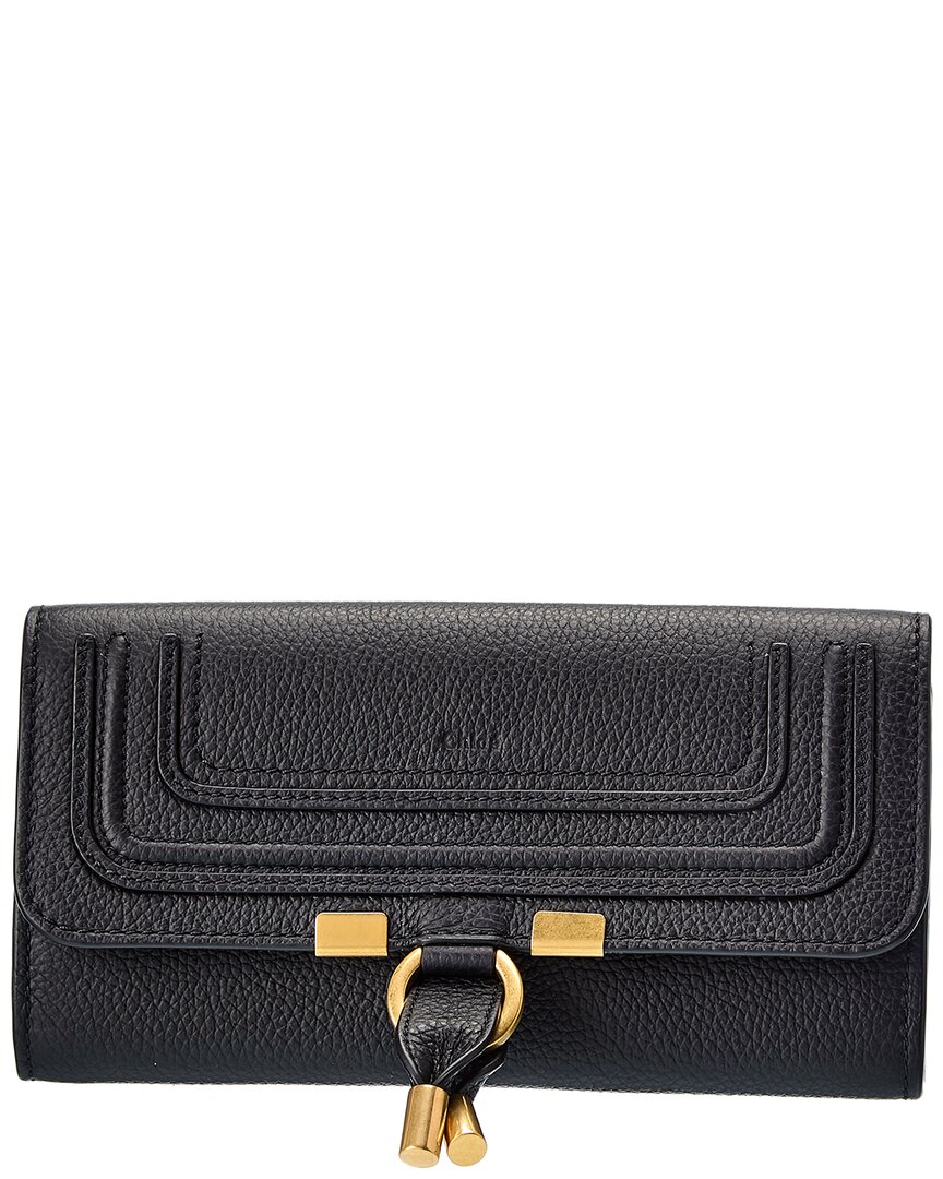 Chloé Marcie Long Wallet In Black