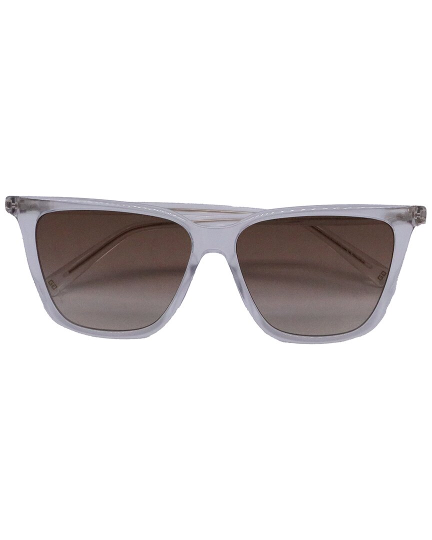 Givenchy Women's White Acetate Square Sunglasses (authentic Pre-loved) In Brown