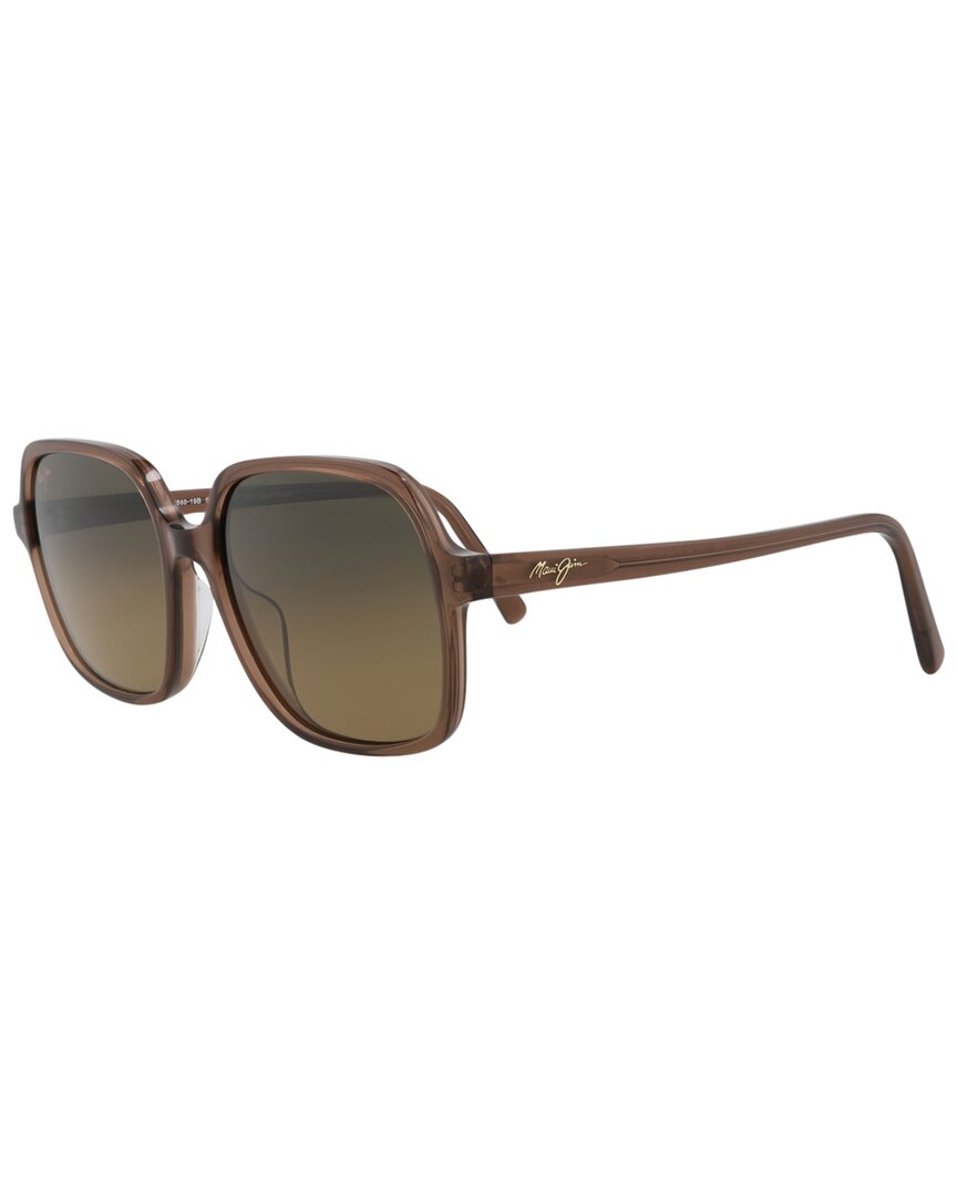 Maui Jim Square-frame Acetate Sunglasses In Brown