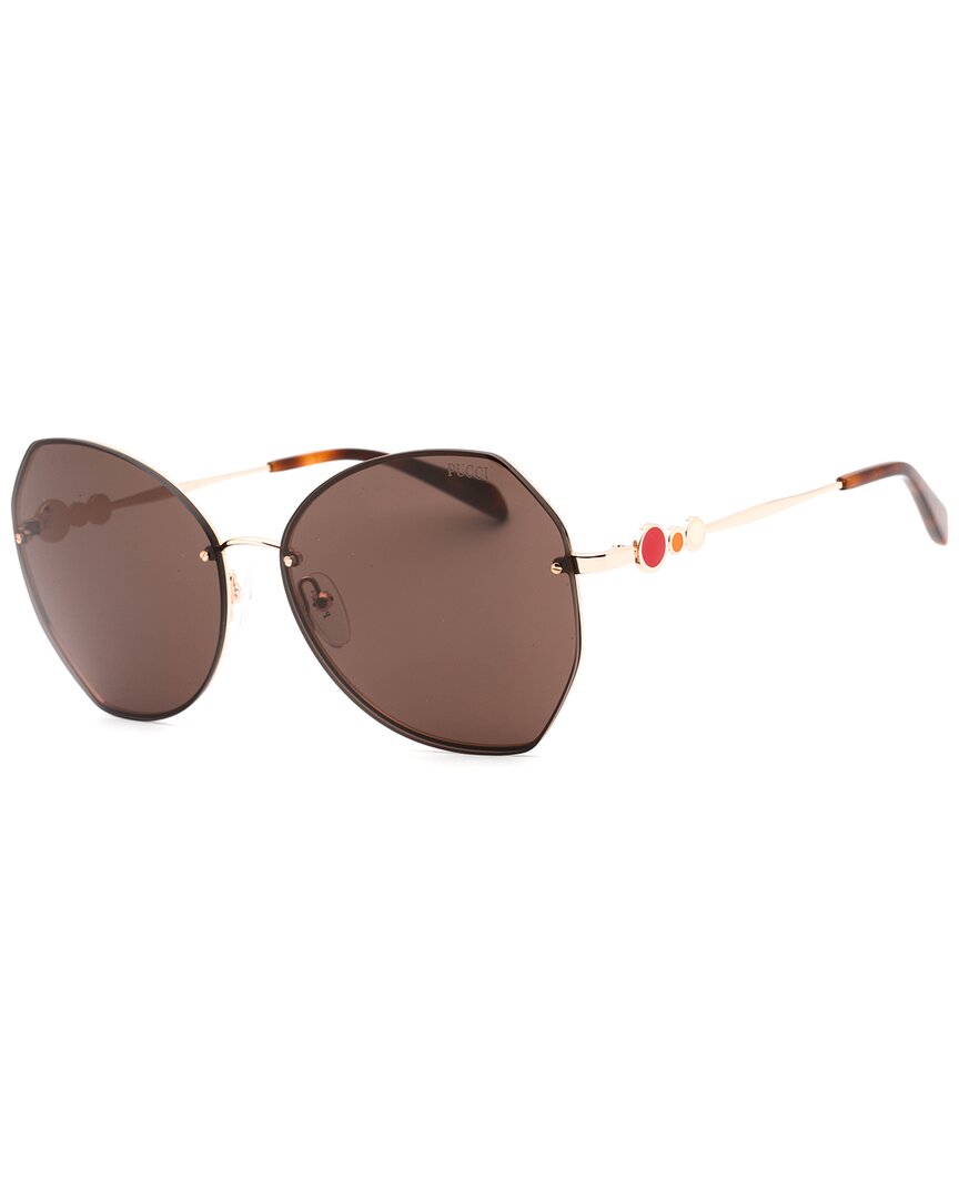 Emilio Pucci Women's Ep0178 61mm Sunglasses In Brown