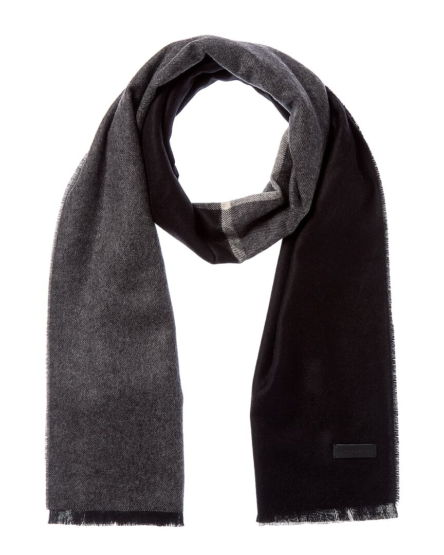 Bruno Magli Silk & Cashmere-blend Scarf In Black