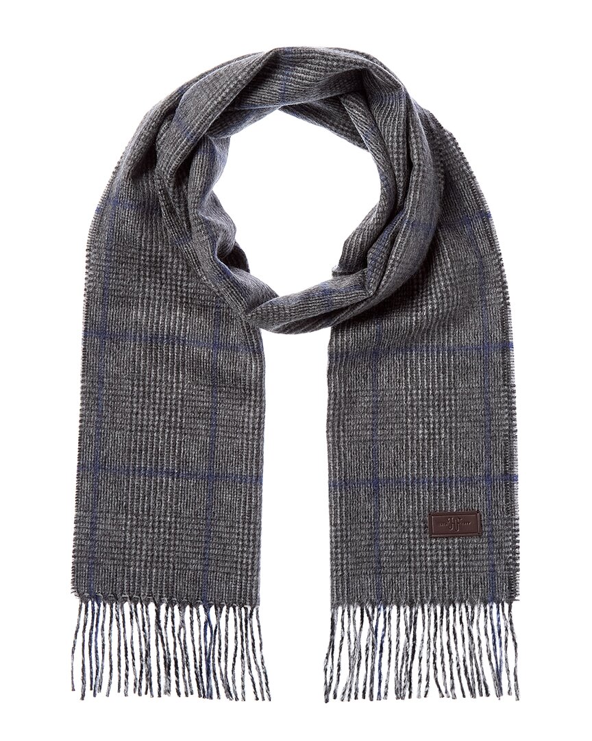 Hickey Freeman Cashmere Scarf In Gray
