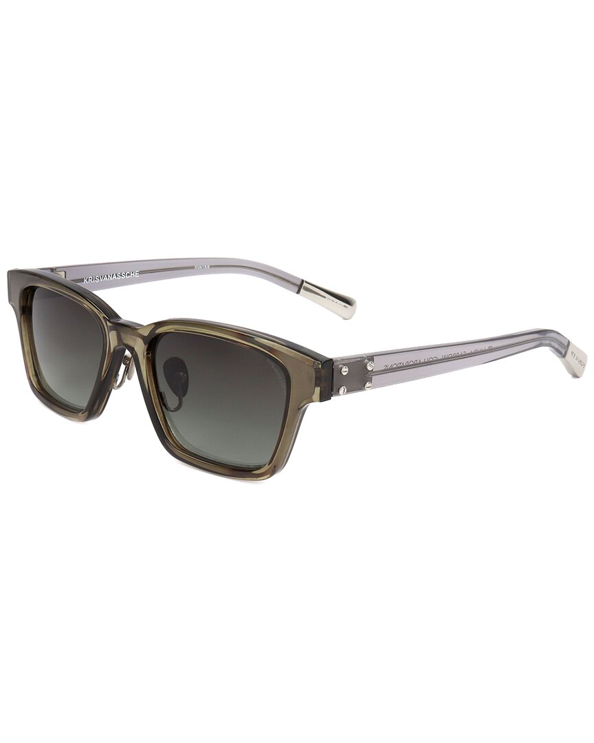 Shop Kris Van Assche By Linda Farrow Gallery Kris Van Assche By Linda Farrow Unisex Kva18 50mm Sunglasses In Grey