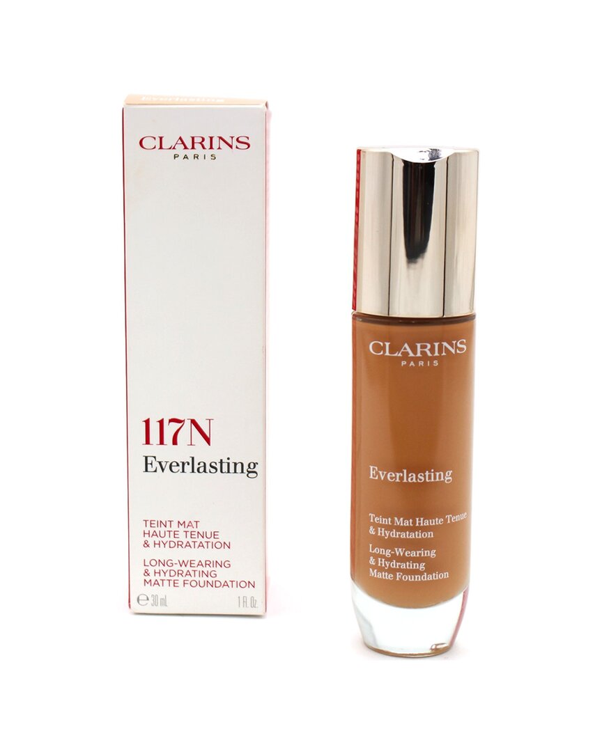 Clarins Women's 1oz 117n Hazelnut Everlasting Long Wearing & Hydrating Foundation