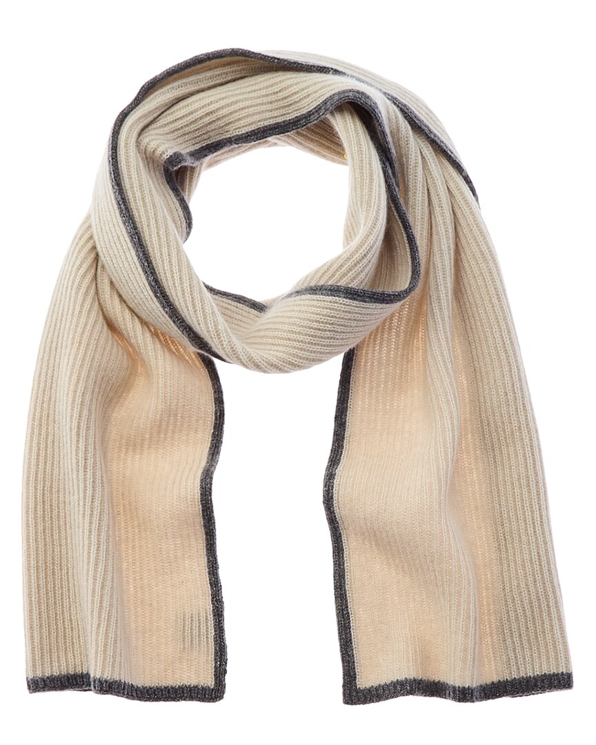 Portolano Cashmere Scarf In White