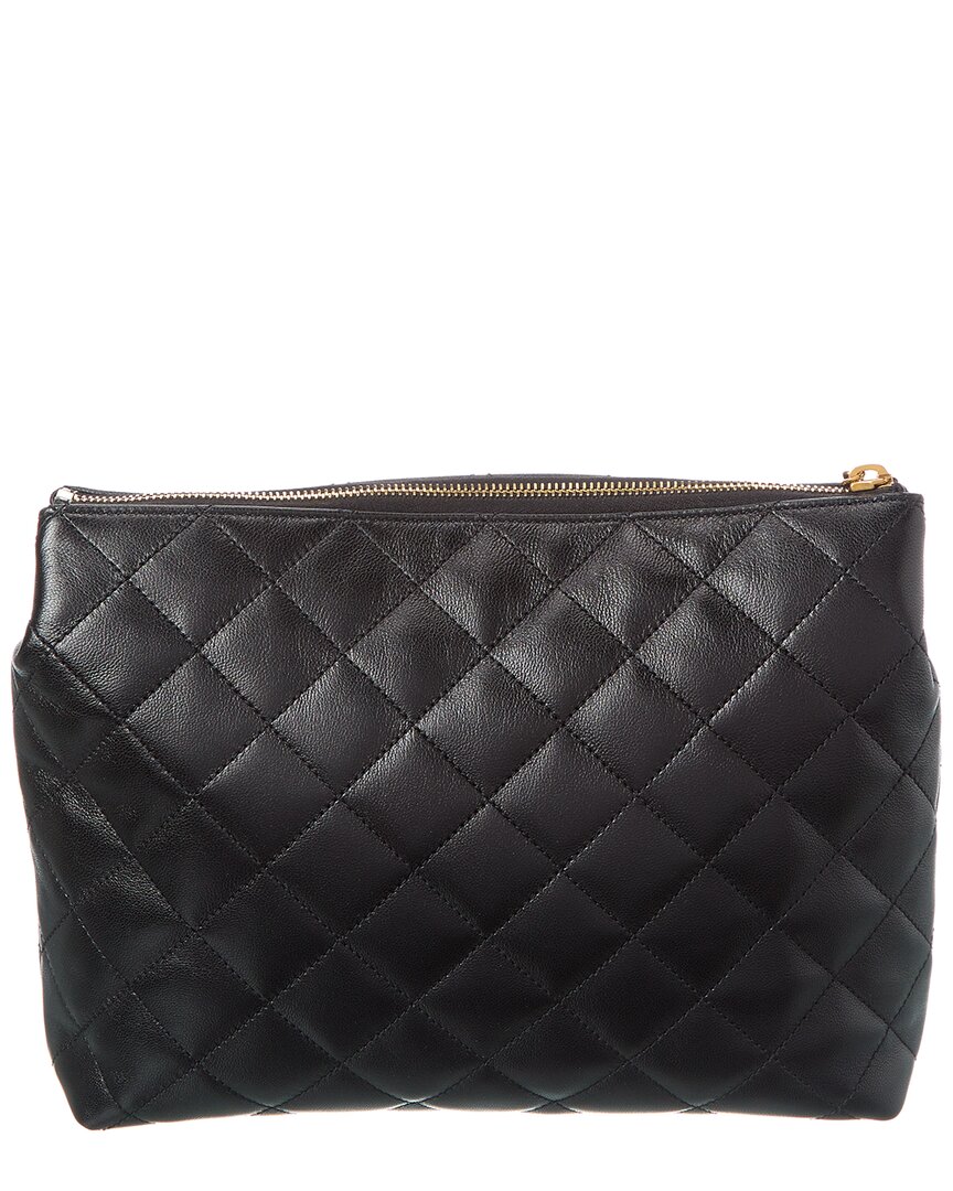 Shop Saint Laurent Cassandre Quilted Cosmetic Pouch