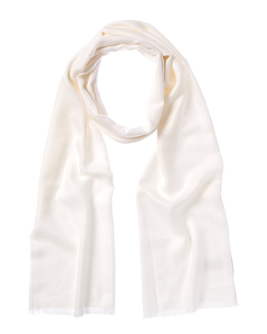 Vince Cashmere-blend Scarf In Neutral