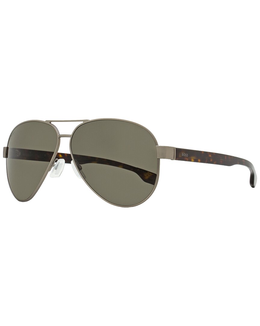 Hugo Boss Boss Boss Pilot 1560/o/s Sunglasses Man Sunglasses Brown Size 63 Metal, Acetate