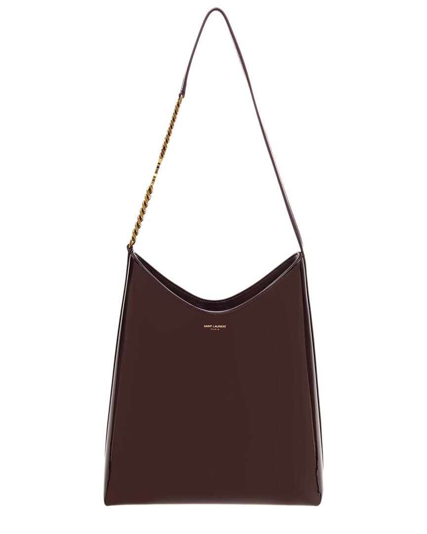 Saint Laurent Rendez-Vous Patent Hobo Bag