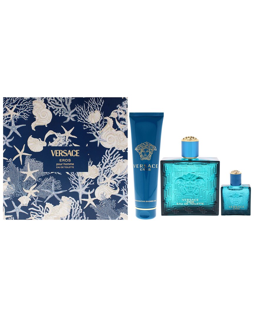 Versace Men's Eros 3pc Gift Set