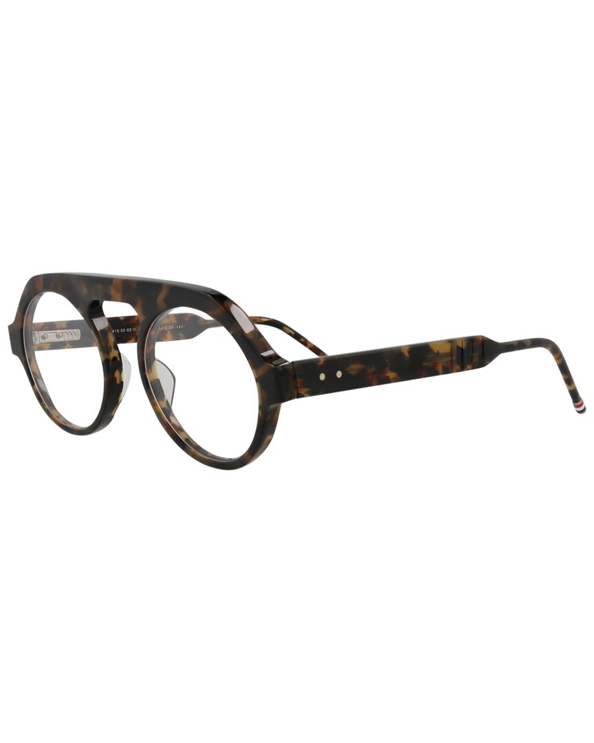 Thom Browne Unisex Tbx413 52mm Optical Frames In Brown
