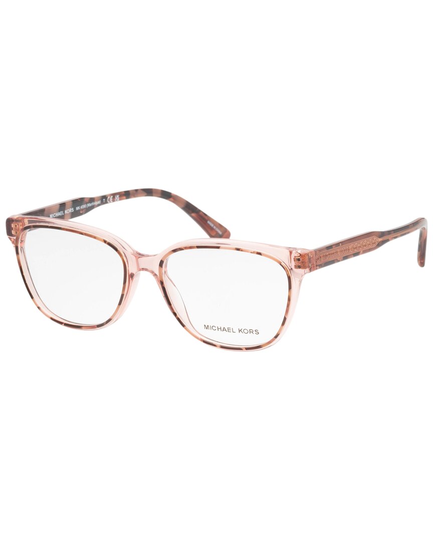 Michael Kors Women's Martinique 52mm Optical Frames In Pink