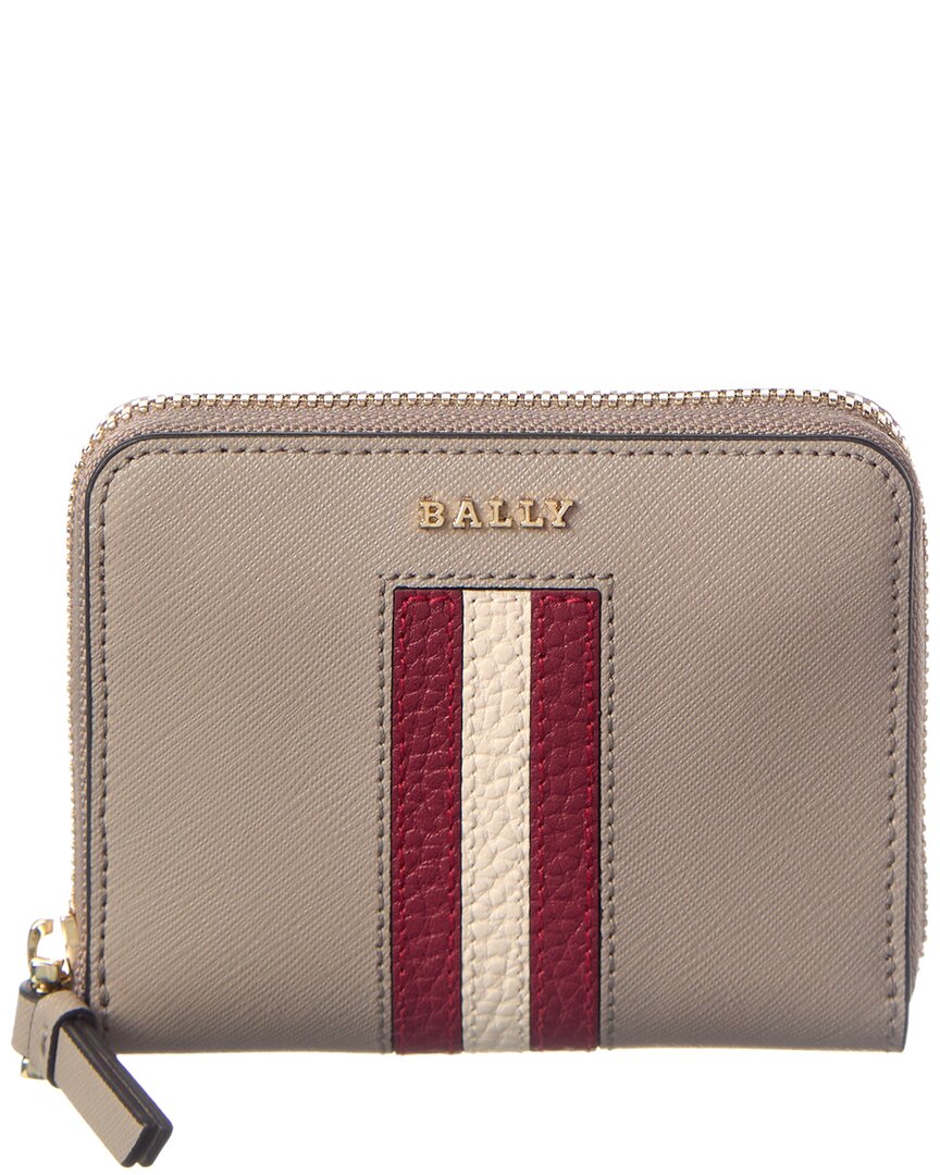 Bally Saira Leather Coin Purse In Brown