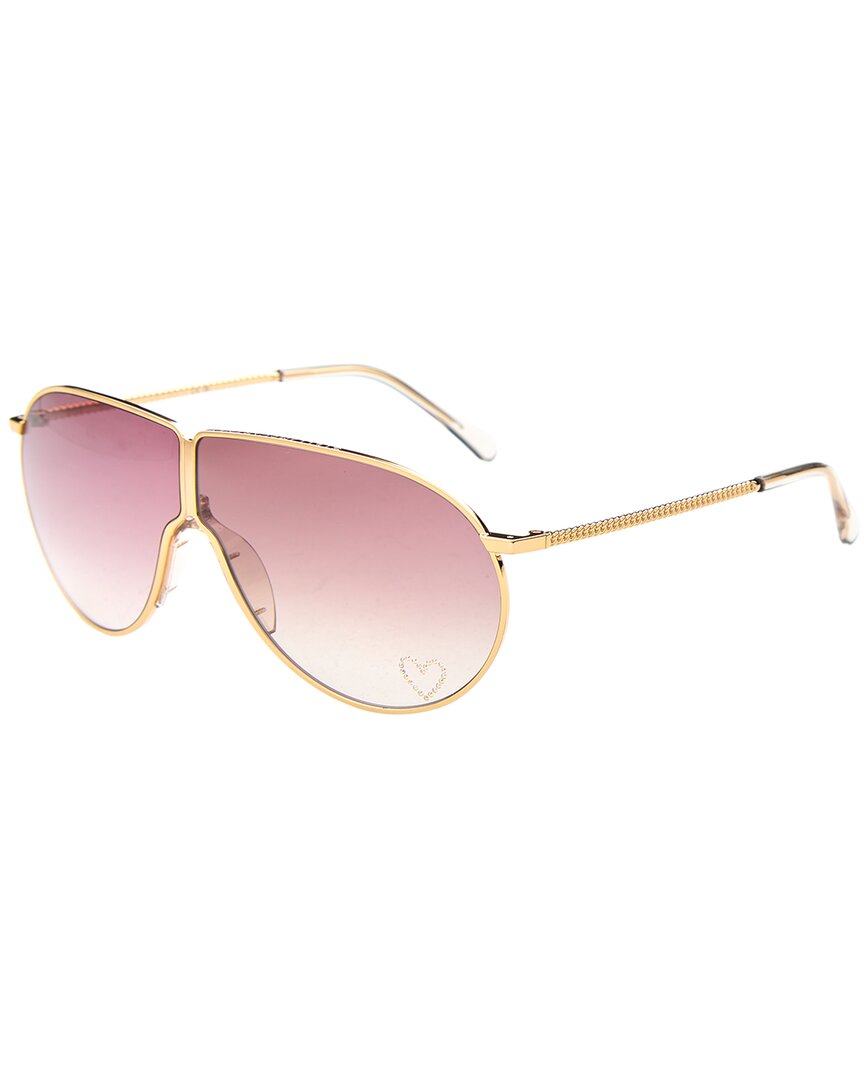 Stella Mccartney Women's Sc40064i 68mm Sunglasses In Gold