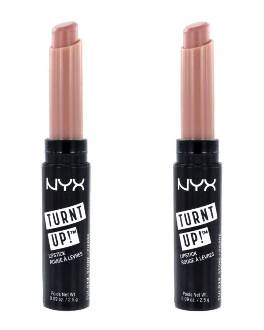 Nyx 0.09oz #13 Stone Professional Makeup Turnt Up Lipstick 2 Pack