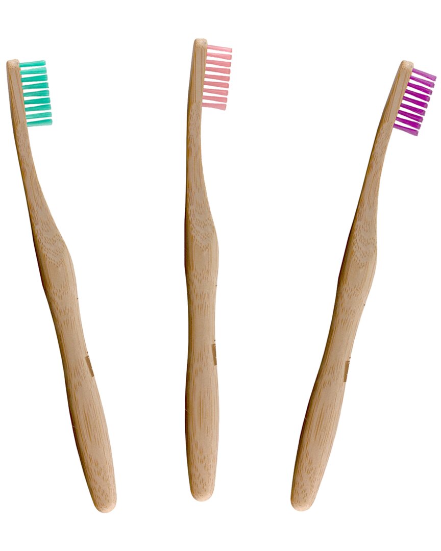 Dr. Botanicals Dr Botanicals Unisex 1oz Pastel Bamboo Toothbrush Kit In Multi