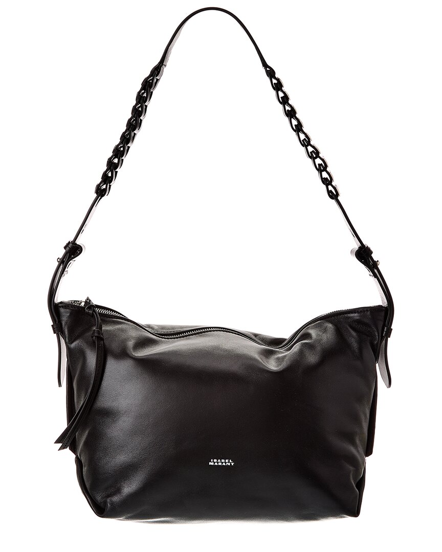 Isabel Marant Leyden Leather Shoulder Bag In Black
