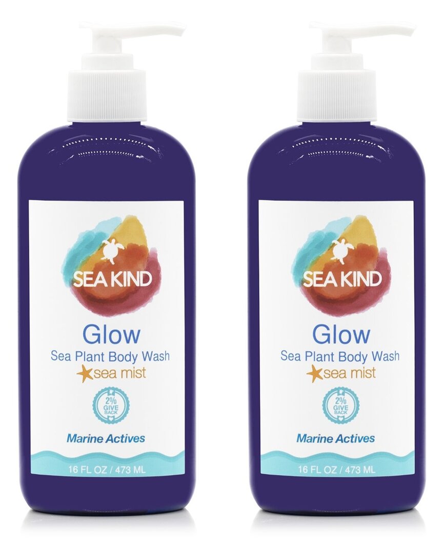 Sea Kind 16oz Glow Body Wash Sea Mist - 2-pack