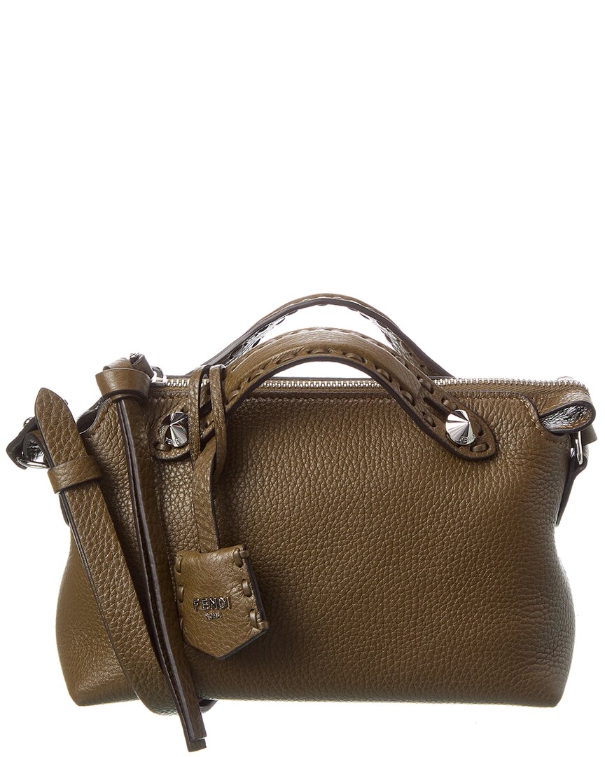 Fendi By The Way Soft Large Selleria Macro In Green