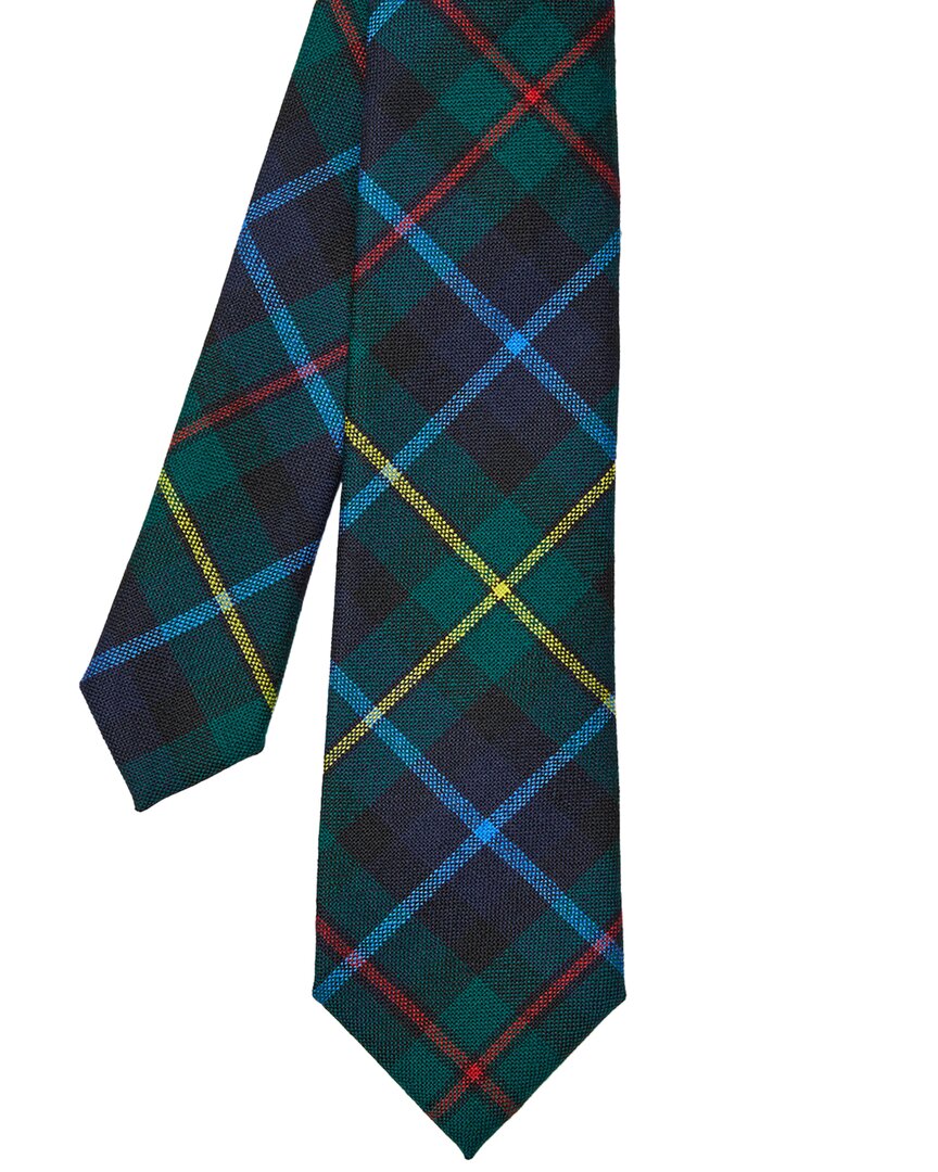 J.mclaughlin Smith Tartan Wool & Silk-blend Tie