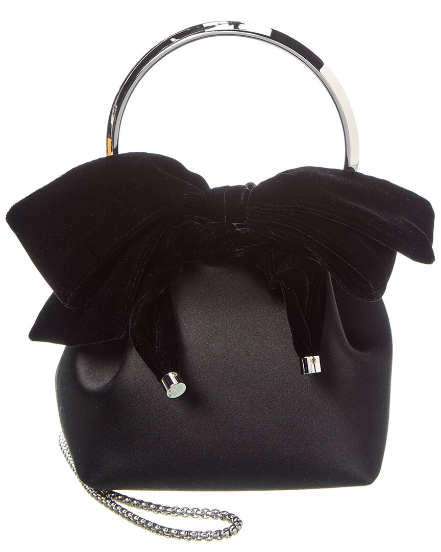 Jimmy Choo Bon Bon Satin & Velvet Bucket Bag