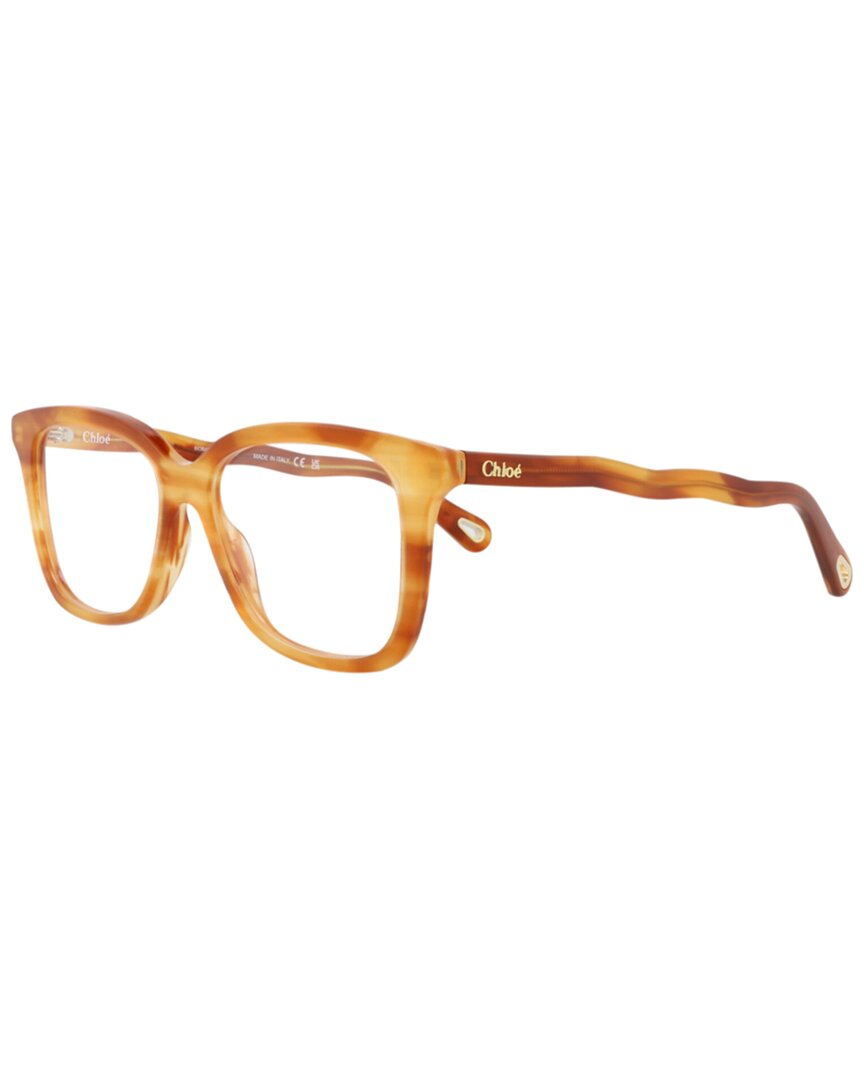 Chloé Square-frame Bio Acetate Optical Frames In Orange