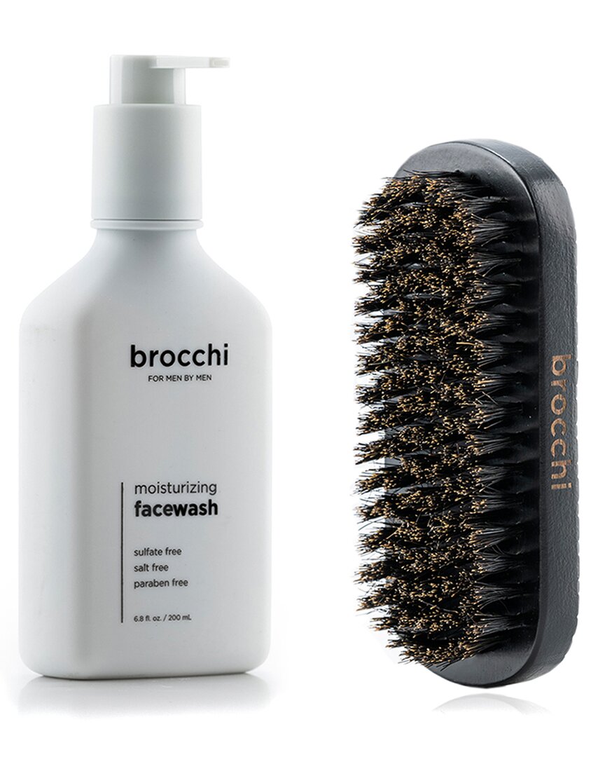 Sebastian Brocchi Brocchi Boar Bristle Beard Brush & Moisturizing Face Wash Bundle
