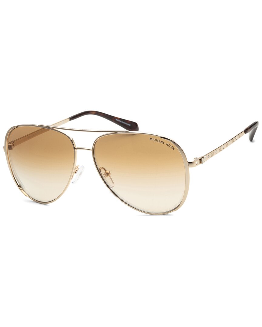 Shop Michael Kors Women's Mk1101b 60mm Sunglasses In Gold
