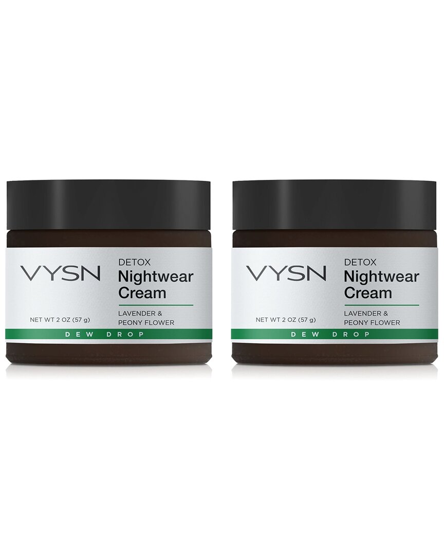 Vysn Unisex 2oz Detox Nightwear Cream - Lavender & Peony Flower - 2 Pack