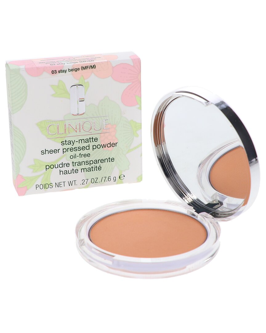 Clinique Unisex 0.27oz Powder Stay Matte Sheer Pressed Powder