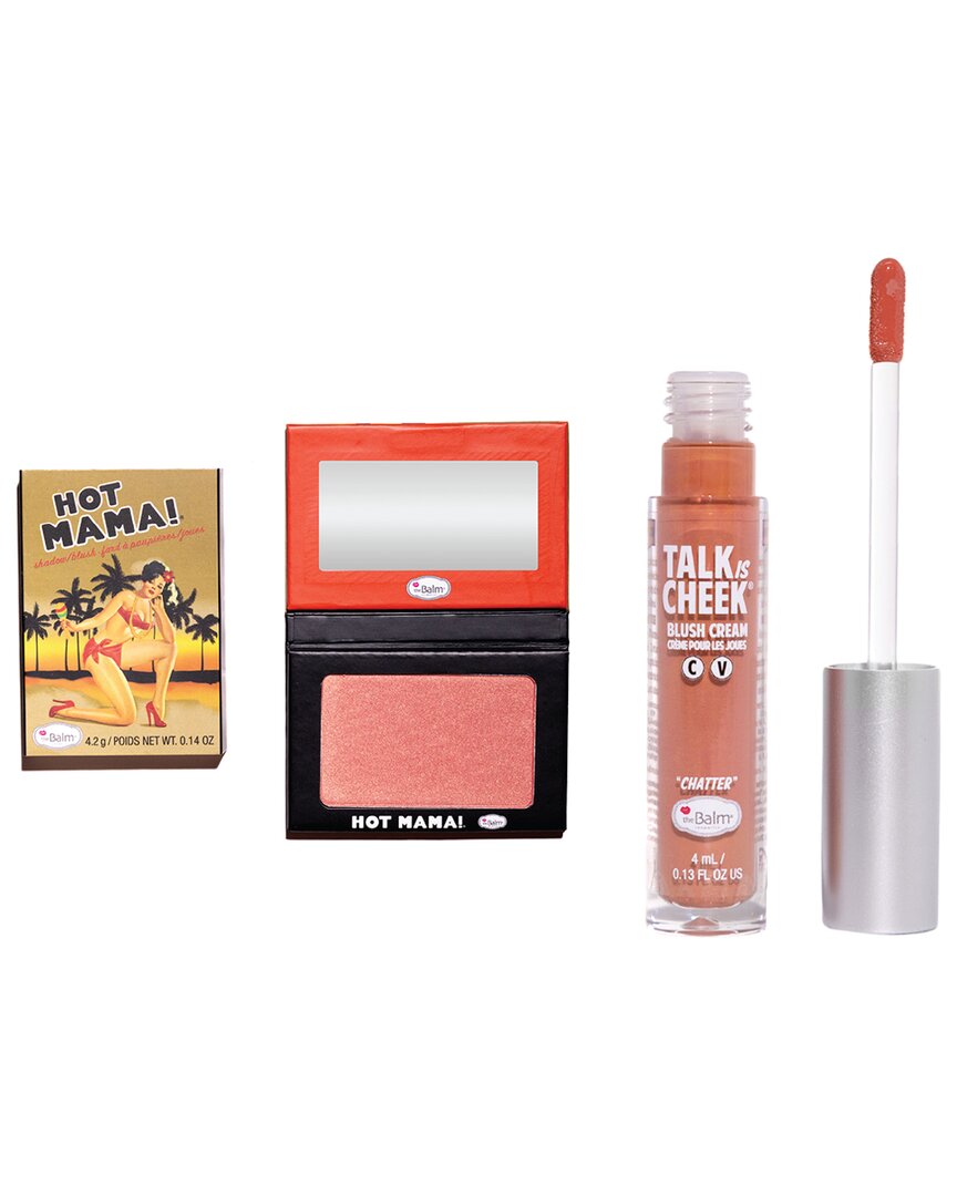 The Balm Thebalm Talk Is Cheek Chatter/hot Mama Cream & Powder Blush Set