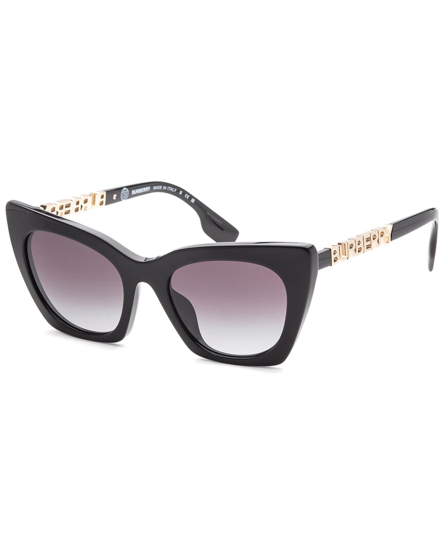 Shop Burberry Women's Be4372u 52mm Sunglasses In Black