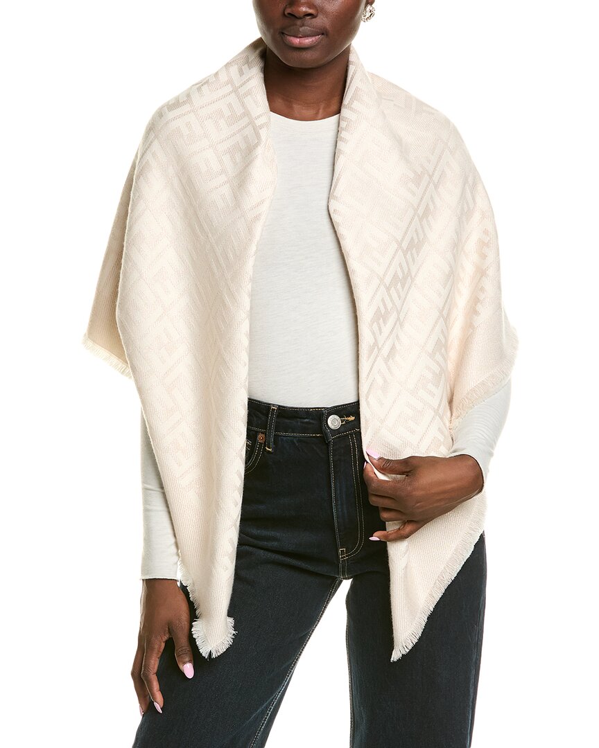 Fendi Dnu Inv  Ff Wool-blend Shawl