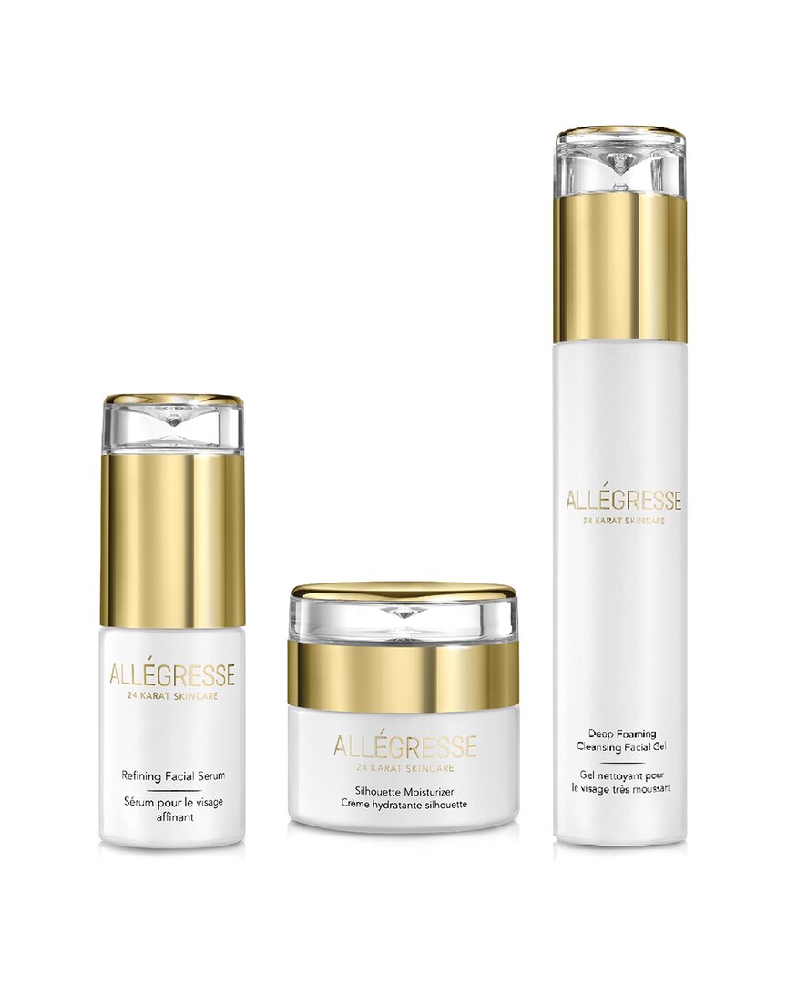 Shop Allegresse 24k Facial Serum + Facial Gel+ Moisturizer 3pc Set