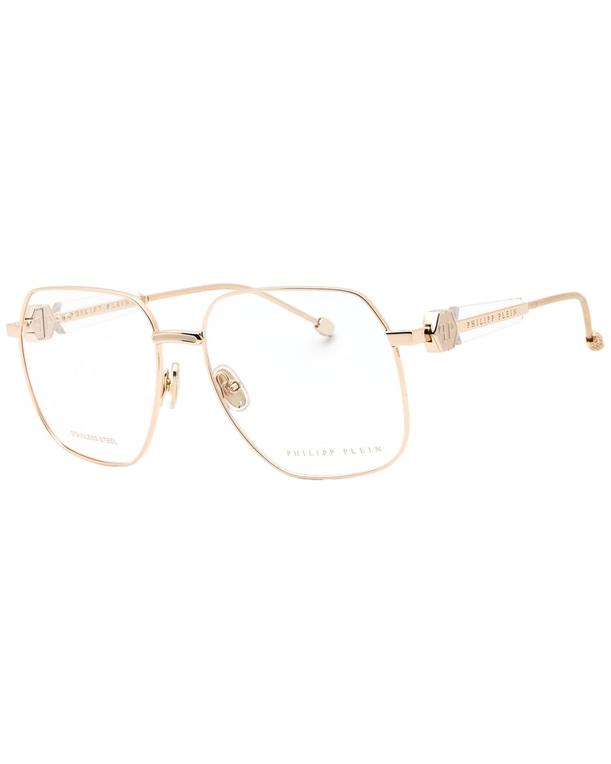 Philipp Plein Women's Vpp126s 57mm Optical Frames In Gold