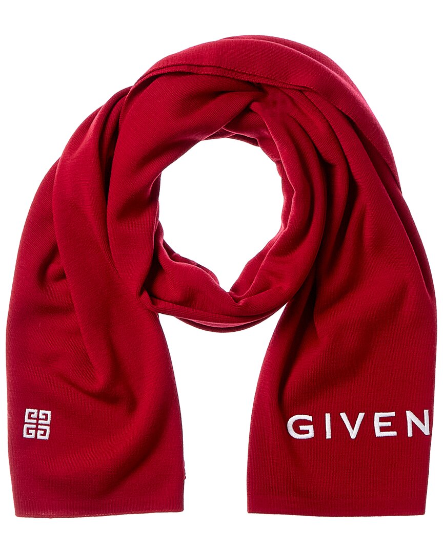 Givenchy Dnu Pack Wool Scarf In Red