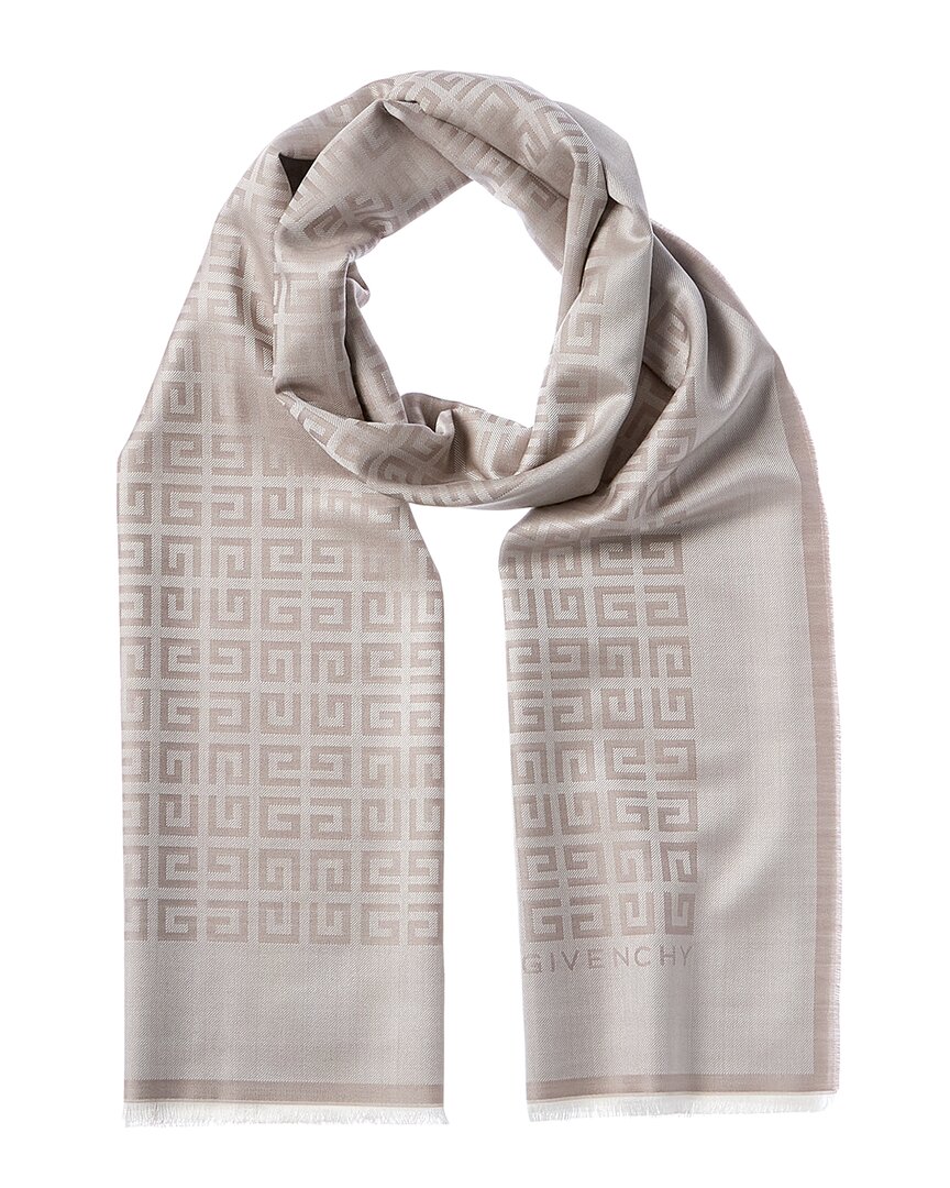 Givenchy Dnu Pack  4g All Over Logo Silk & Wool-blend Scarf