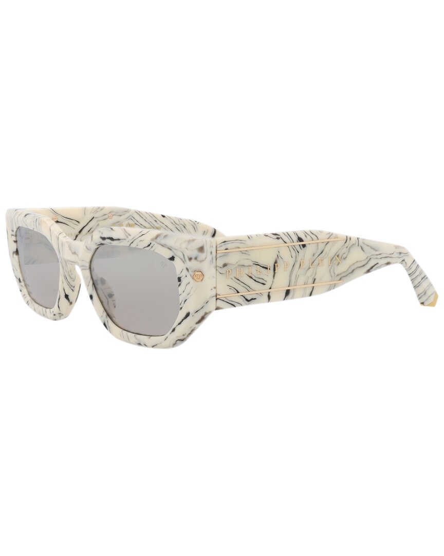 Philipp Plein 51mm Rectangular Sunglasses In Black