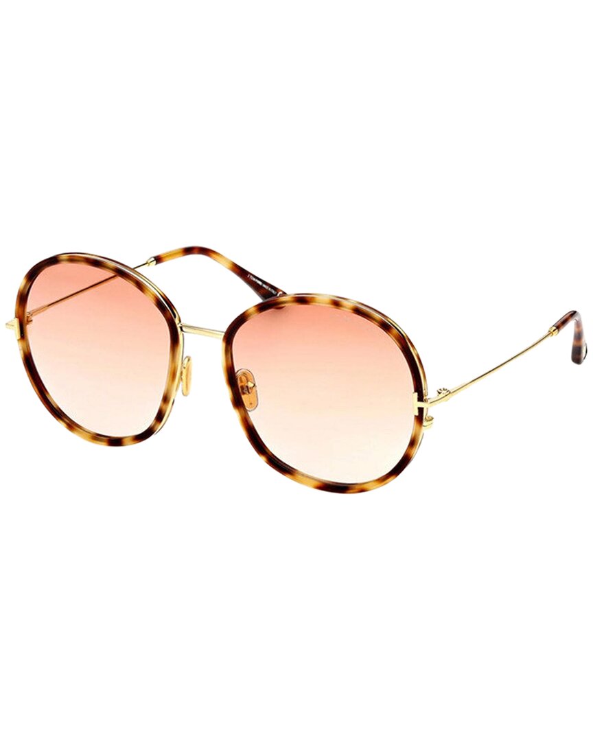 Tom Ford Round-frame Tortoiseshell Sunglasses