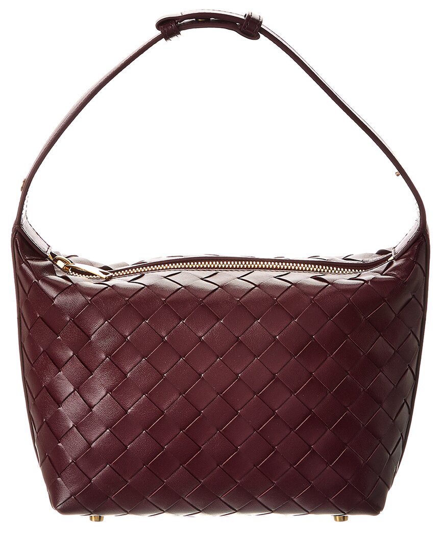 Bottega Veneta Burgundy Mini Wallace Bag In Red