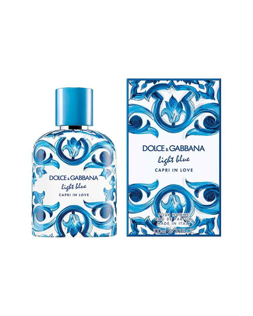 Dolce & Gabbana Men's 3.4oz Light Blue Capri In Love Eau De Parfum