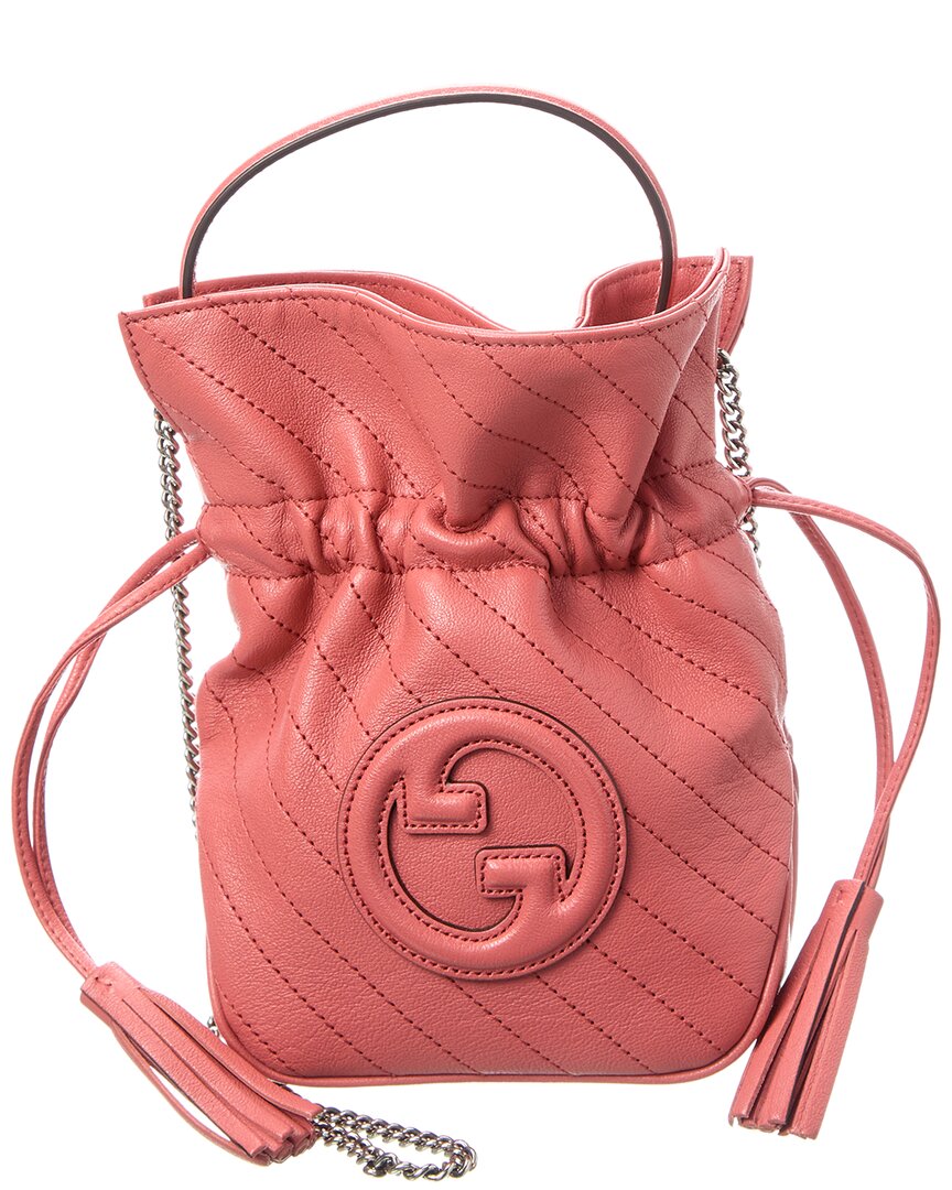 Gucci Blondie Mini Leather Bucket Bag