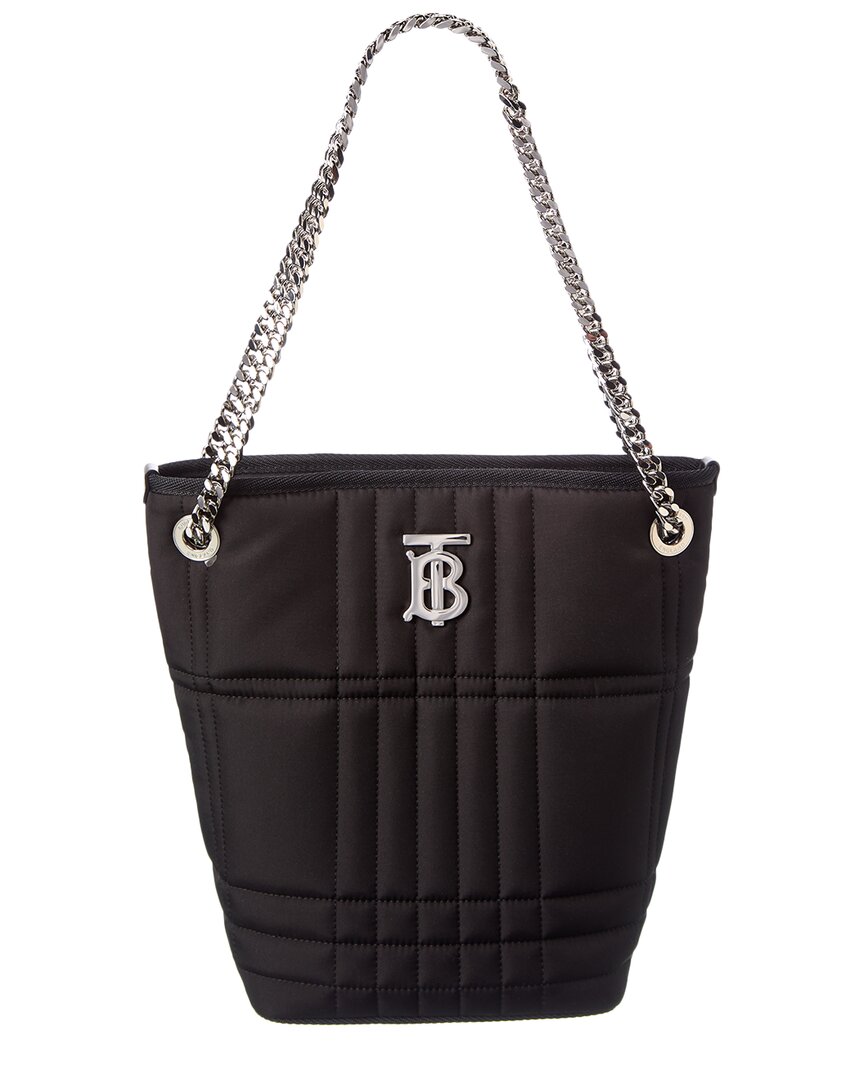 Burberry Lola Small Quilted Bucket Bag In Black ModeSens